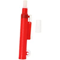 Bomba de pipeta Relleno de pipeta manual para pipetas desechables- plástico y vidrio Rojo 25 ml- unidad desmontada para…